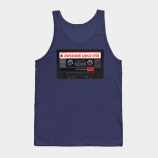 Classic Cassette Tape Mixtape - Awesome Since 1976 Birthday Gift Tank Top